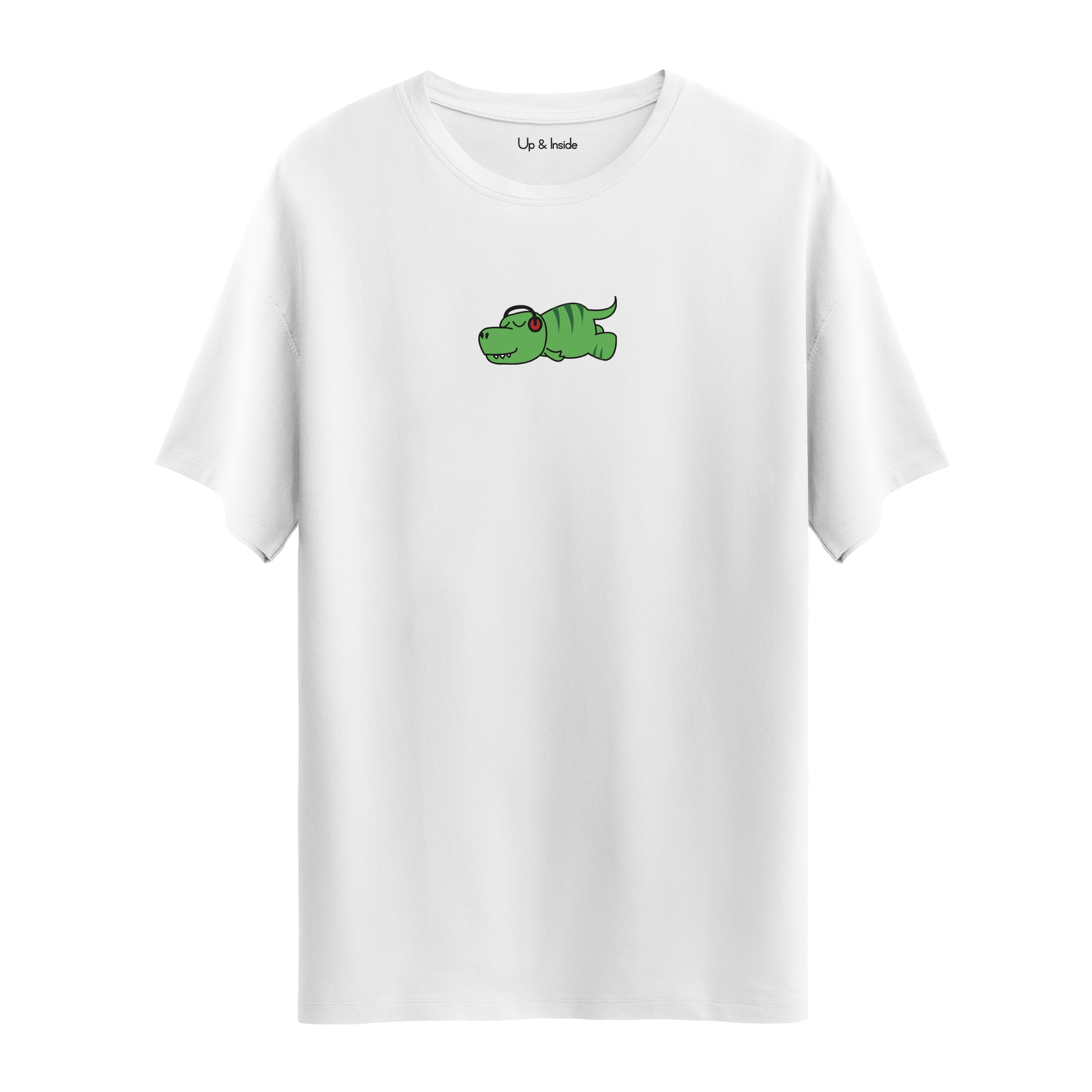 Lazy Dinosaur and Music - Oversize T-Shirt