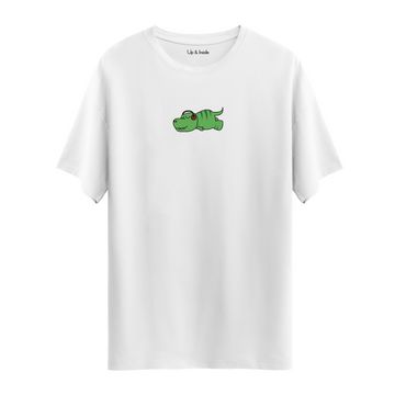 Lazy Dinosaur and Music - Oversize T-Shirt