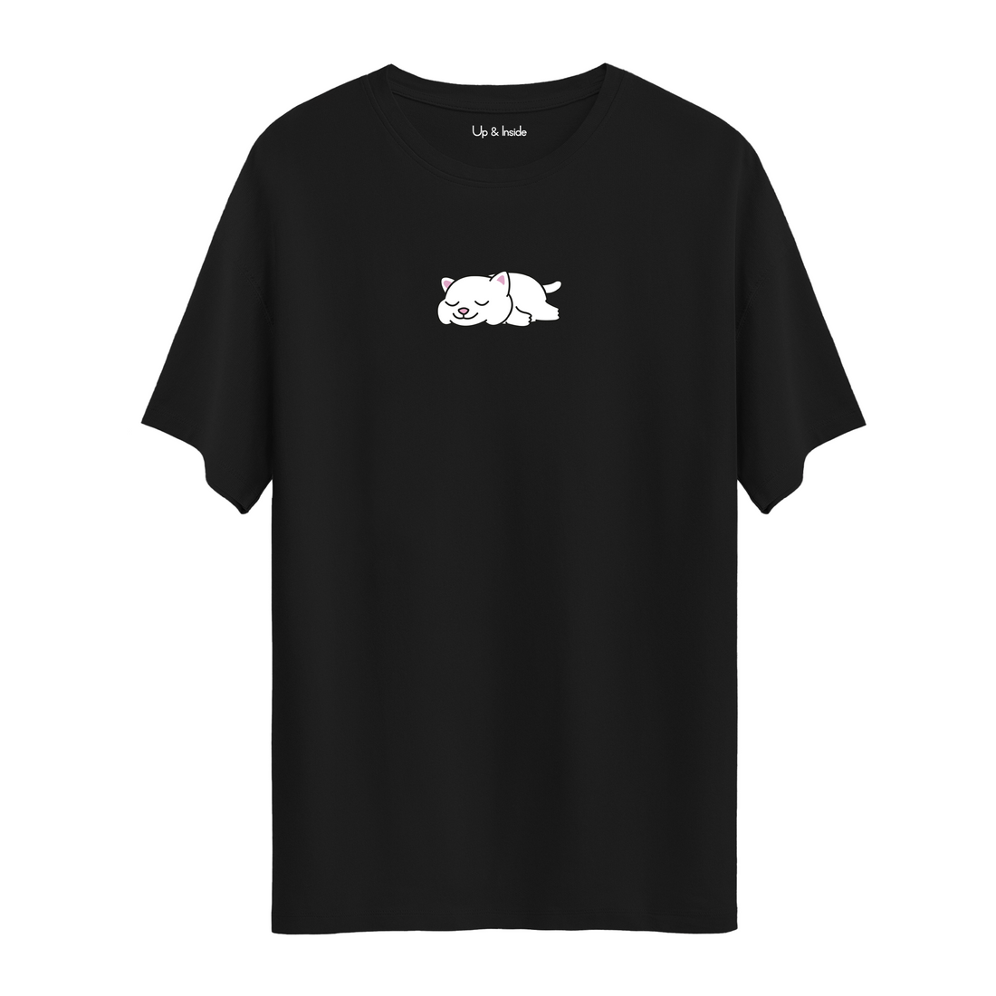 Lazy White Cat - Oversize T-Shirt