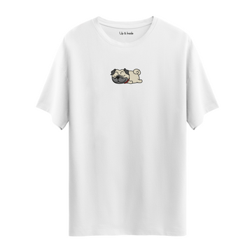 Lazy Pug - Oversize T-Shirt