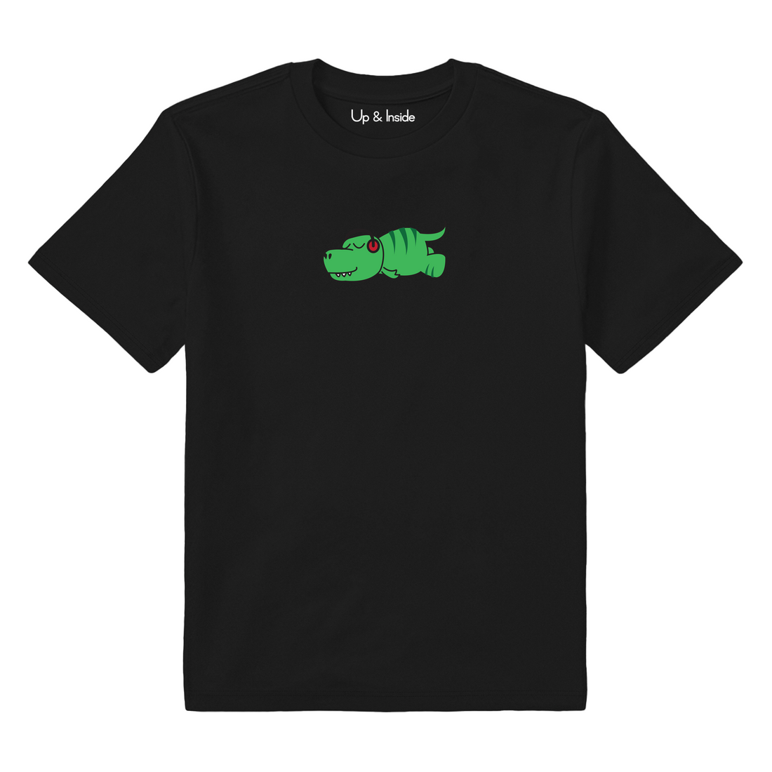 Lazy Dinosaur and Music - Çocuk T-Shirt