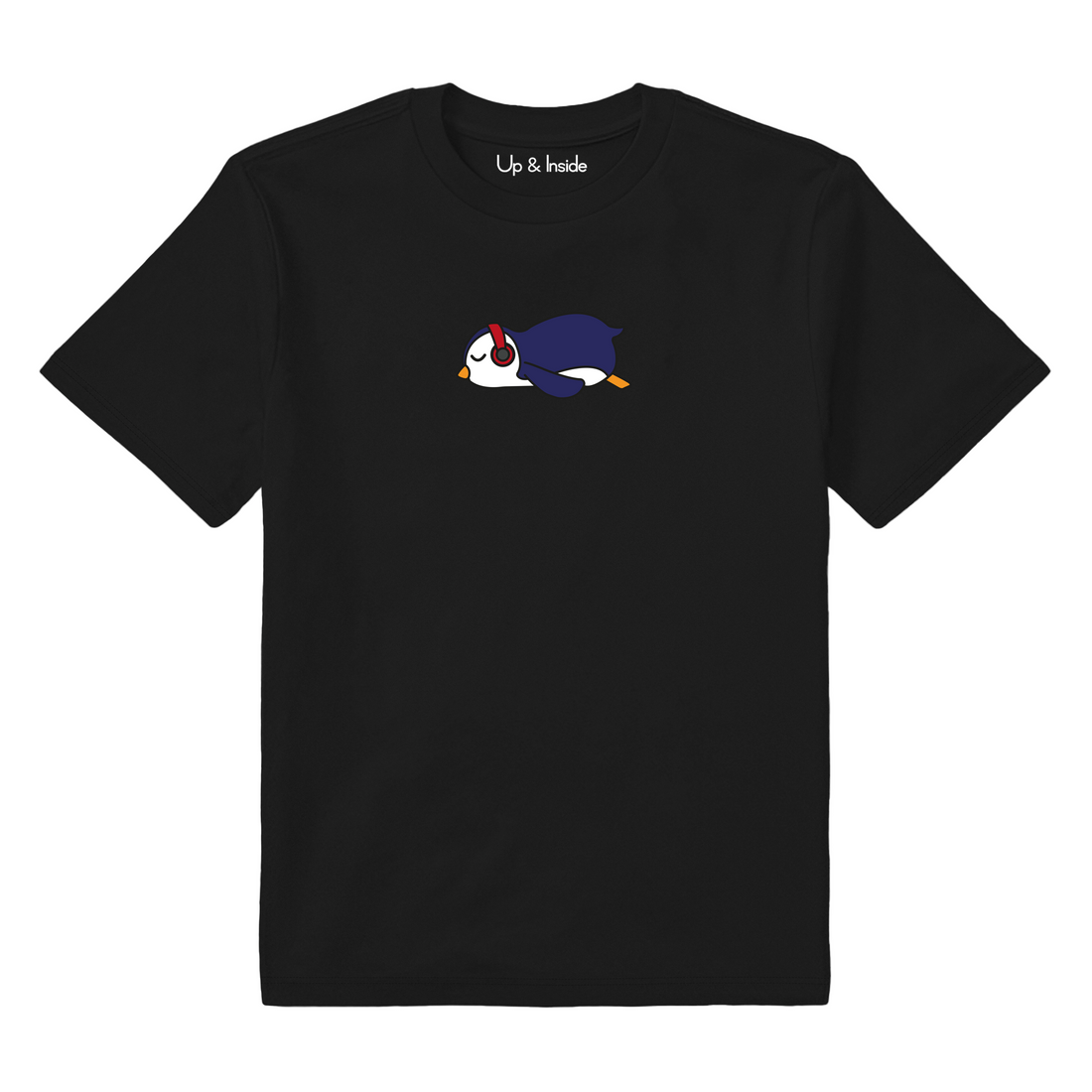 Lazy Penguen and Music - Çocuk T-Shirt