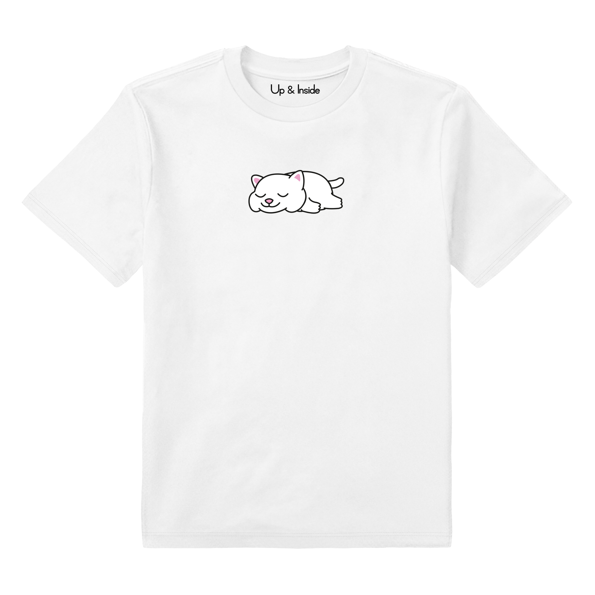 Lazy White Cat - Çocuk T-Shirt