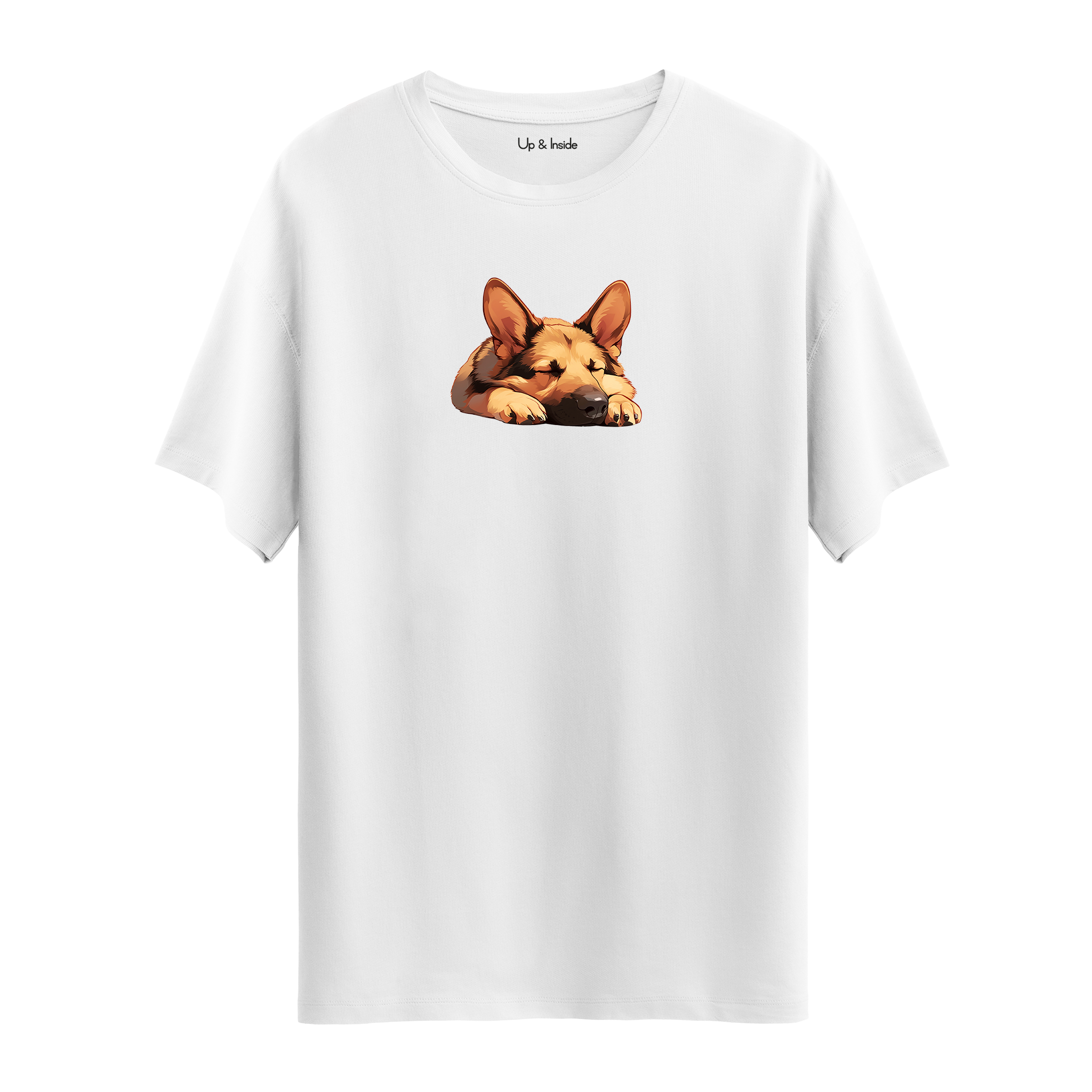 Sleepy German Shepherd - Oversize T-Shirt