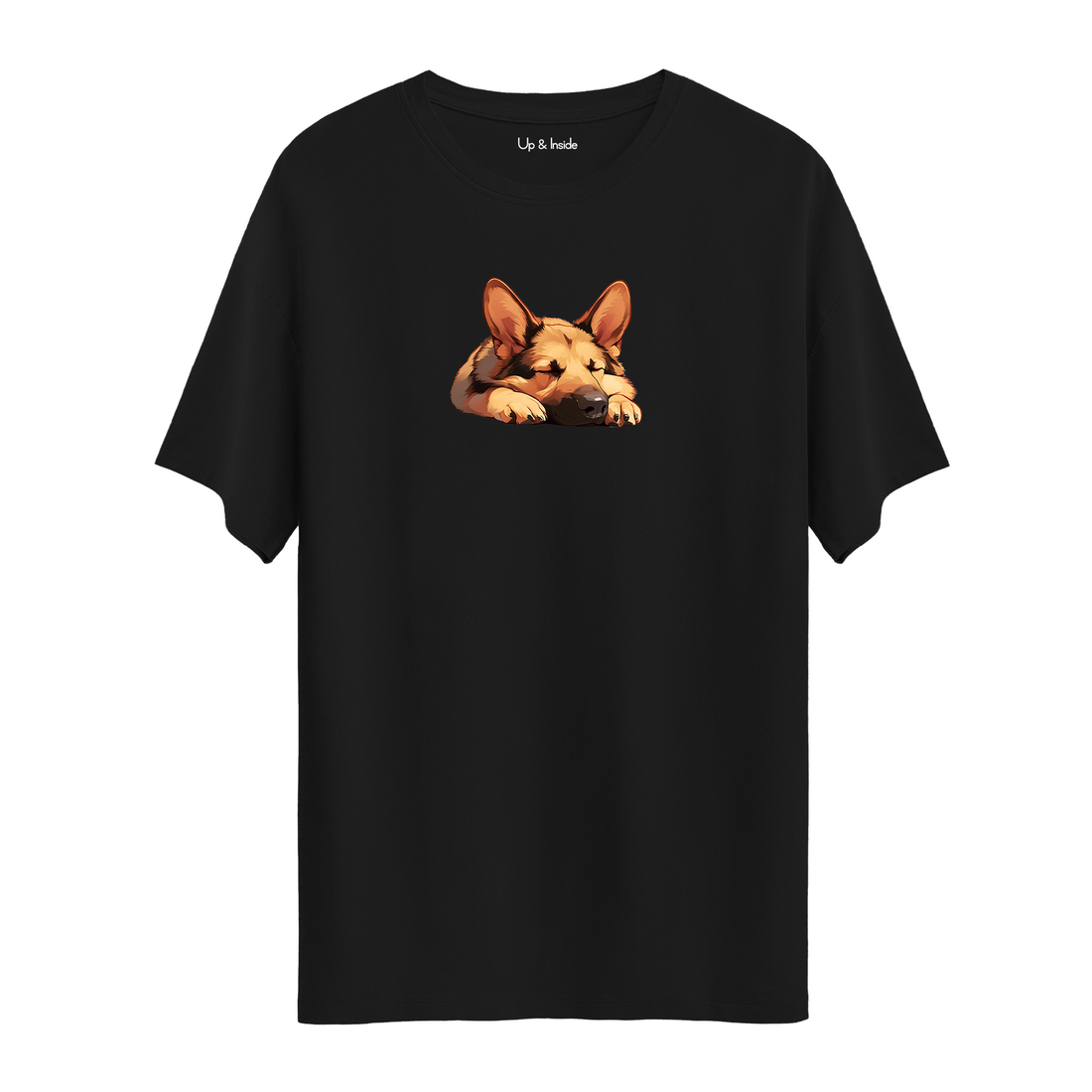 Sleepy German Shepherd - Oversize T-Shirt