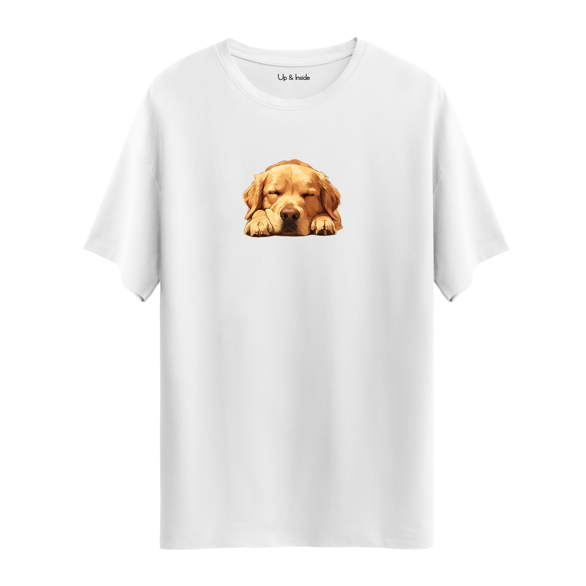 Sleepy Golden Retriever II - Oversize T-Shirt