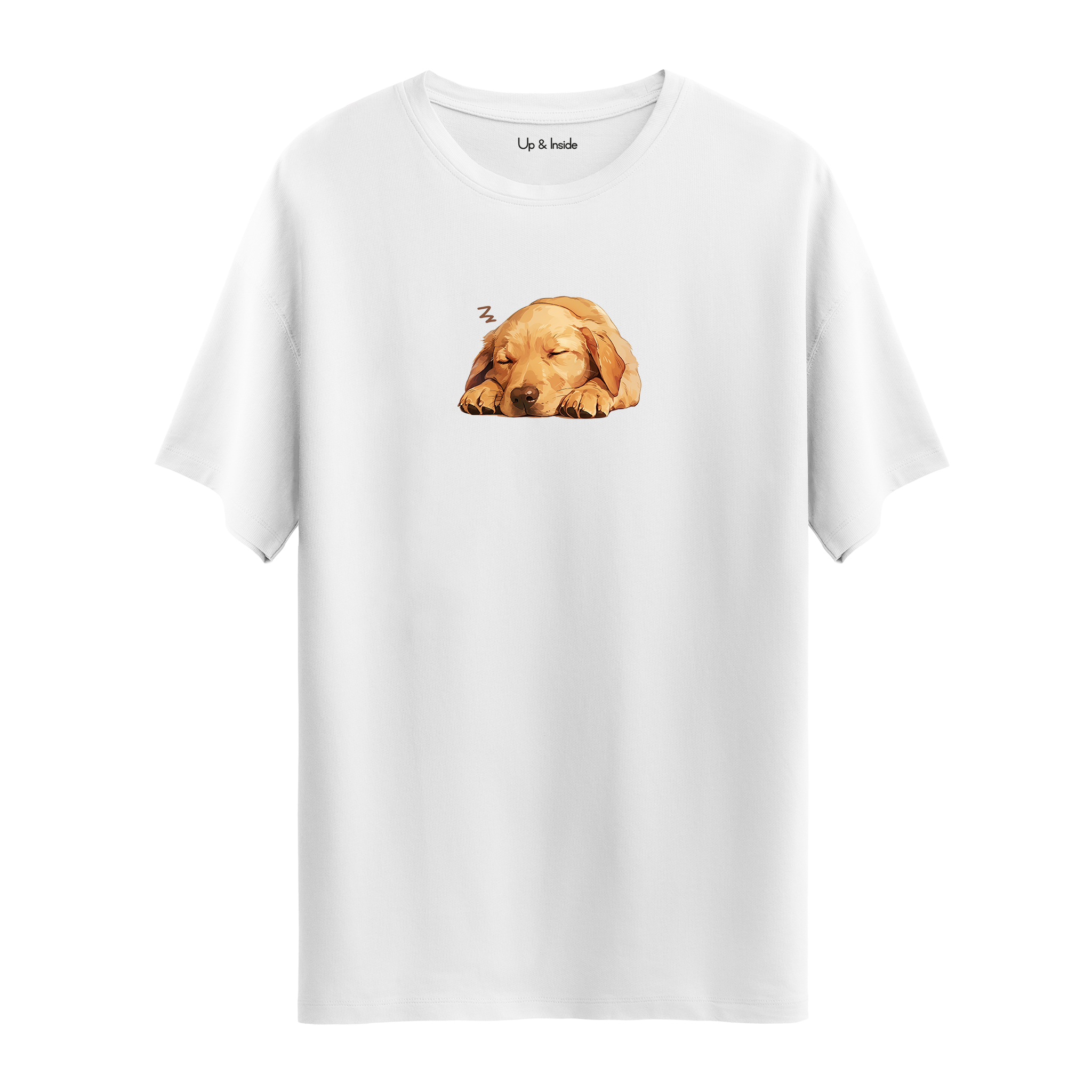 Sleepy Golden Retriever - Oversize T-Shirt