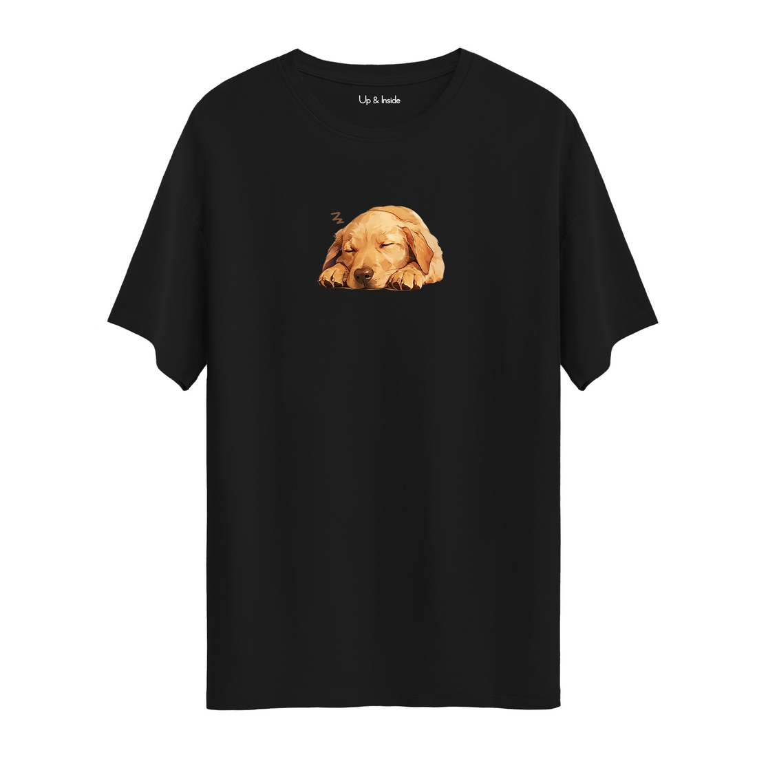 Sleepy Golden Retriever - Oversize T-Shirt