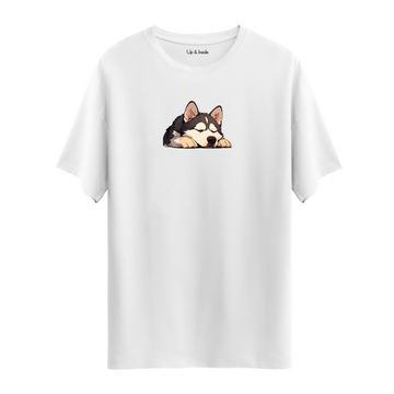 Sleepy Husky - Oversize T-Shirt