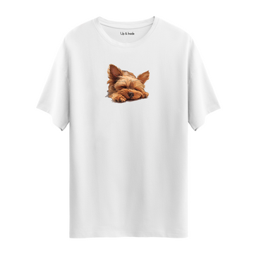 Sleepy Yorkie - Oversize T-Shirt